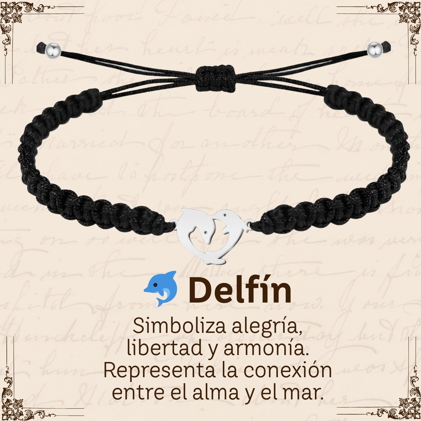 Pulsera Hilo Destino Hecho a Mano 🧵 con Amuleto de Suerte y Protección 🍀 en Acero Inoxidable 💎