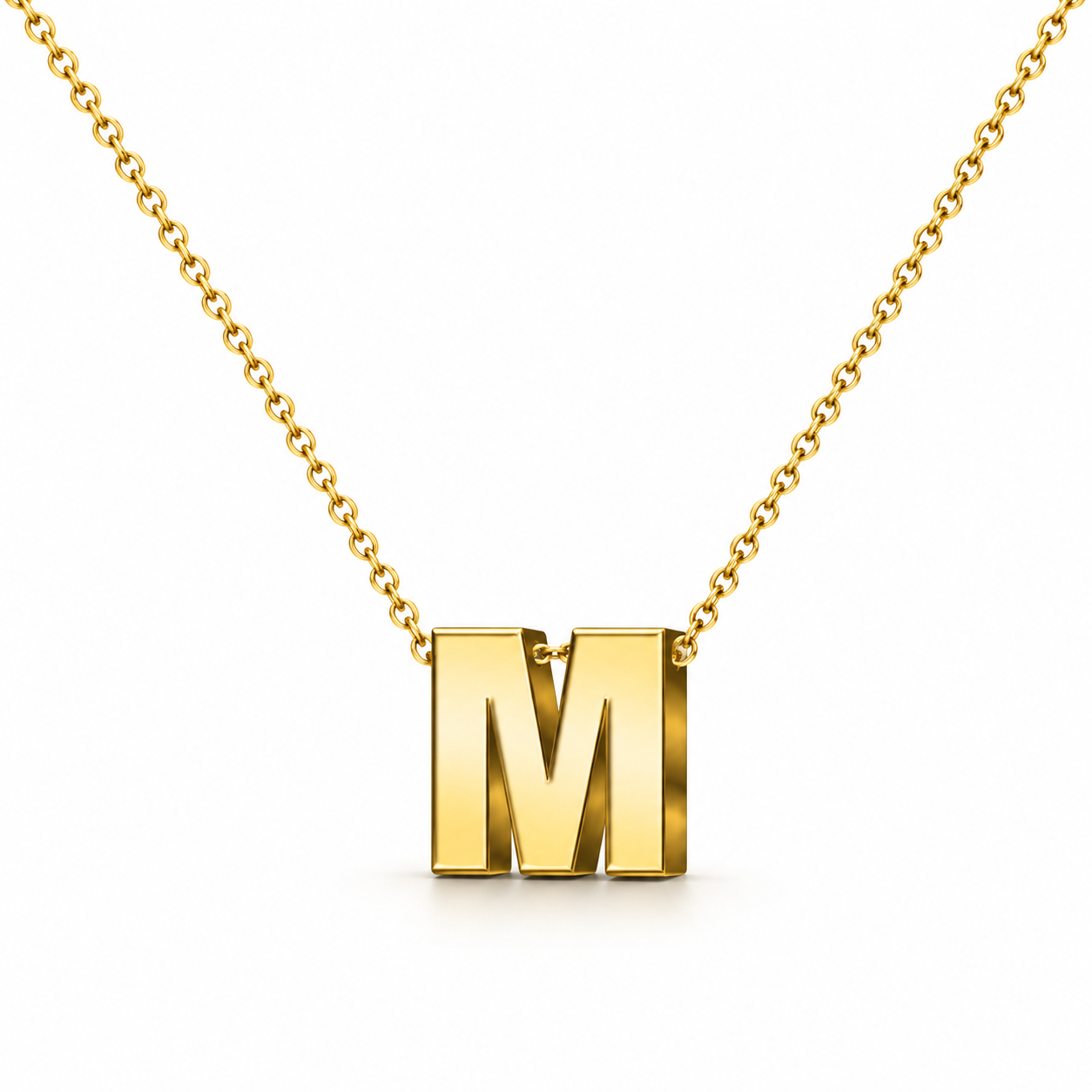 Collar Letra Inicial Dorado