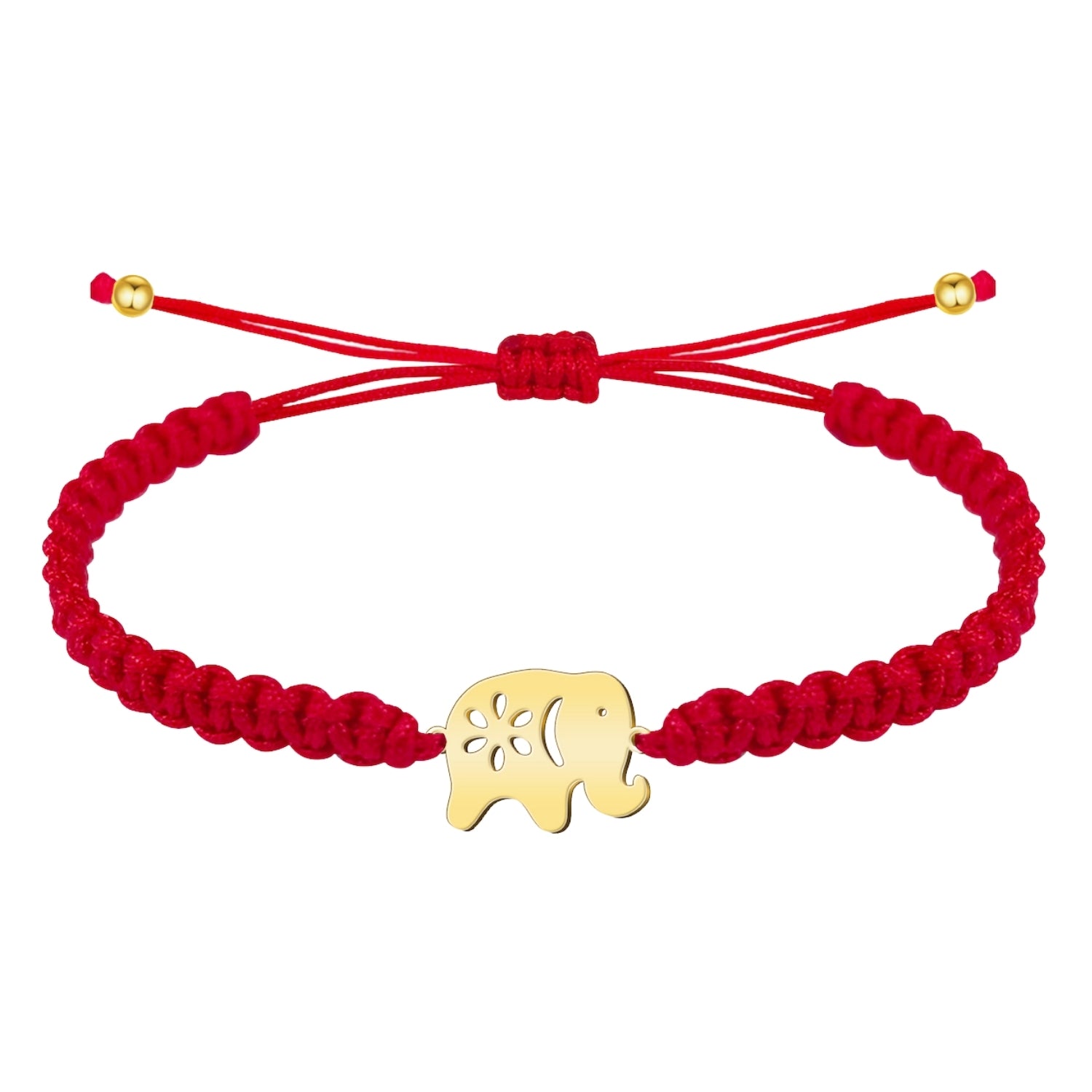 Pulsera Hilo Destino Elefante Acero