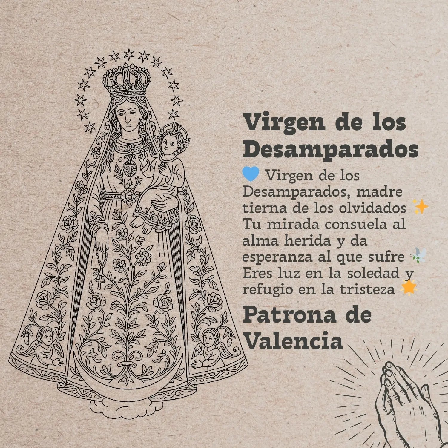 Pulsera 7 Nudos Virgen de los Desamparados Acero Plateado - cotigo