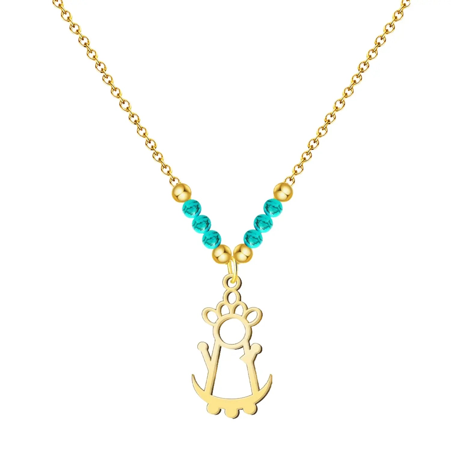 Colgante Virgen de la Fuensanta Acero Dorado - cotigo