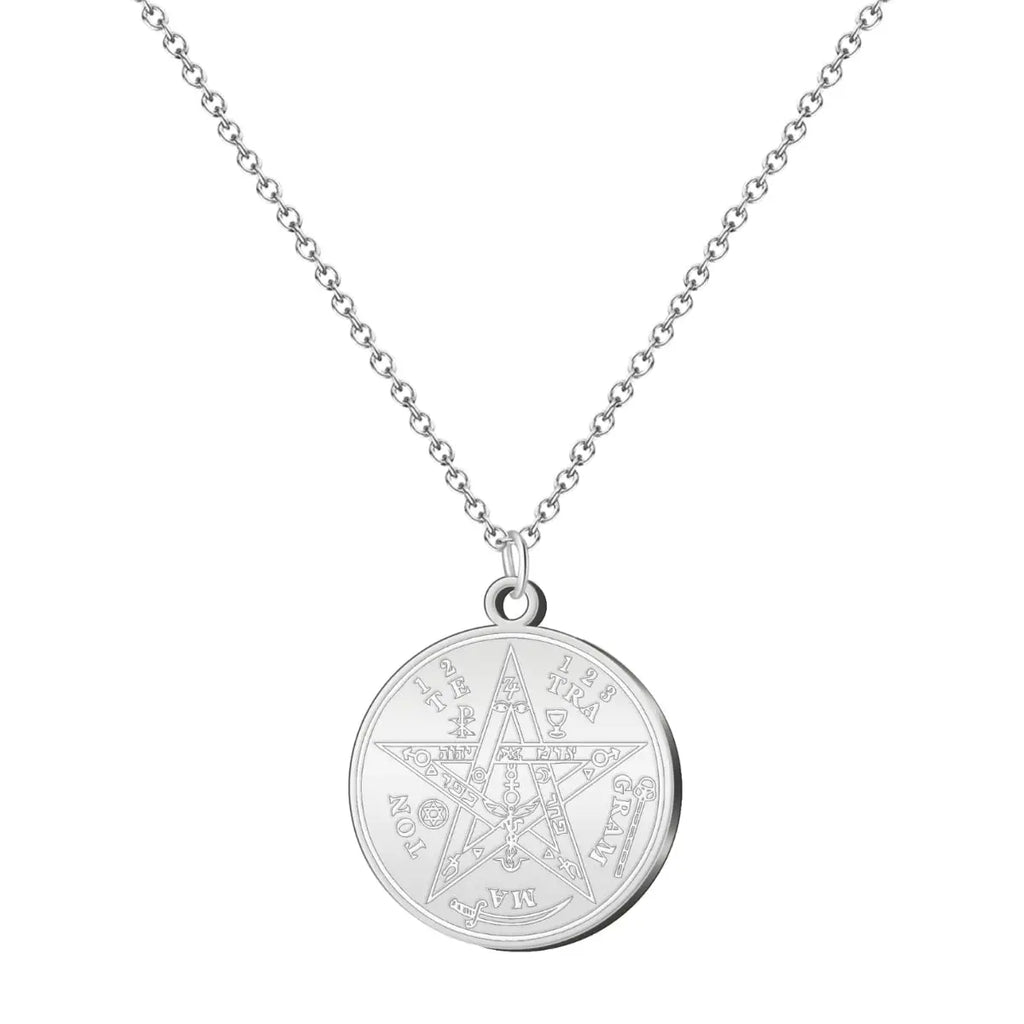 Colgante Medalla de Tetragrámaton en Acero