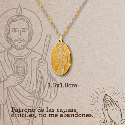 Colgante Acero SAN JUDAS TADEO color Dorado