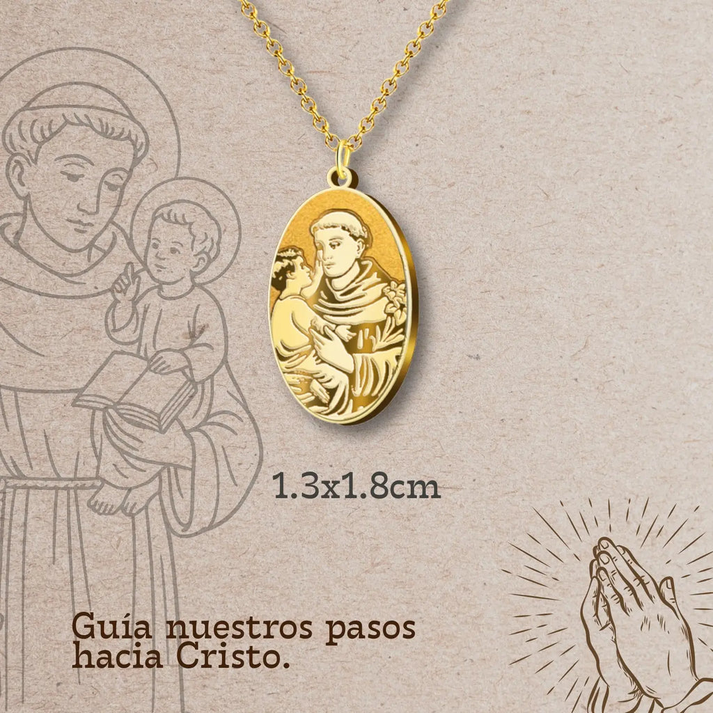 Colgante Acero SAN ANTONIO color Dorado - cotigo