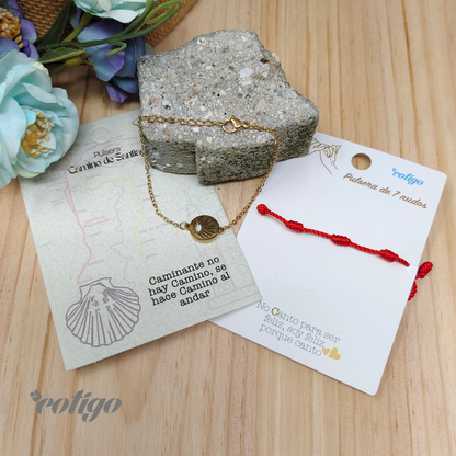 Pulsera La concha de vieir Acero Dorado