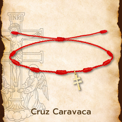 Pulsera Cruz Caravaca Acero Inoxidable, Cruz de la Victoria, Cruz Tau, Cruz Egipcia, Cruz de Santiago