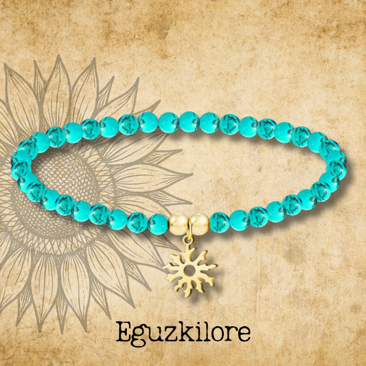 Pulsera tuquesa -EGUZKILORE-Dorado