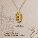 Colgante Acero SAN ISIDRO LABRADOR color Dorado - cotigo