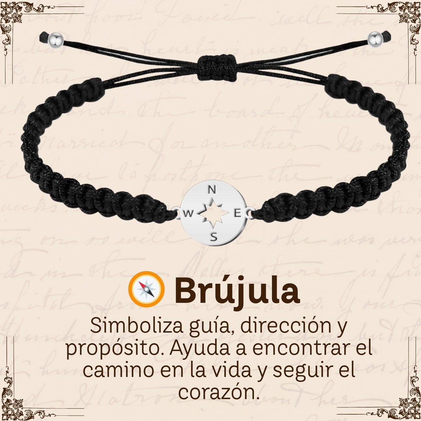 Pulsera Hilo Destino Hecho a Mano 🧵 con Amuleto de Suerte y Protección 🍀 en Acero Inoxidable 💎