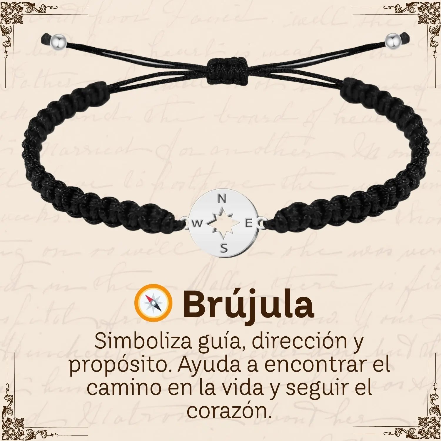 Pulsera Hilo Destino Hecho a Mano 🧵 con Amuleto de Suerte y Protección 🍀 en Acero Inoxidable 💎 - cotigo