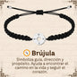 Pulsera Hilo Destino Hecho a Mano 🧵 con Amuleto de Suerte y Protección 🍀 en Acero Inoxidable 💎 - cotigo