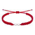 Pulsera Infinito Hilo Trenzado Acero