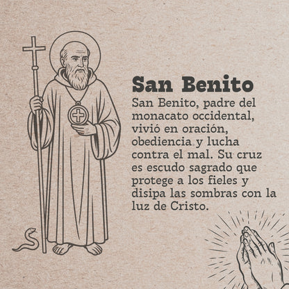 Llavero san benito Acero Inoxidable
