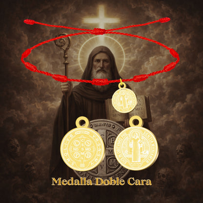 Pulseira San Benito 7 nós na cor ouro