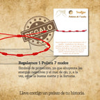 Pulsera Hilo Encerado con la Flecha Camino de Santiago Acero Plateado diseño