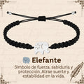 Pulsera Hilo Destino Hecho a Mano 🧵 con Amuleto de Suerte y Protección 🍀 en Acero Inoxidable 💎 - cotigo