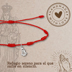 Pulsera 7 nudos con Virgen del Remedio Acero Plateado - cotigo