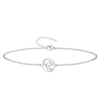 Pulsera el Trisquel Acero Plateado