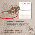 Pulsera Hilo Rojo Medalla Milagrosa en Acero Dorado - cotigo