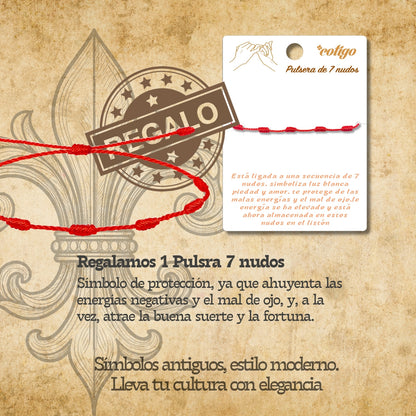 Colgante Flor de lis Acero Dorado