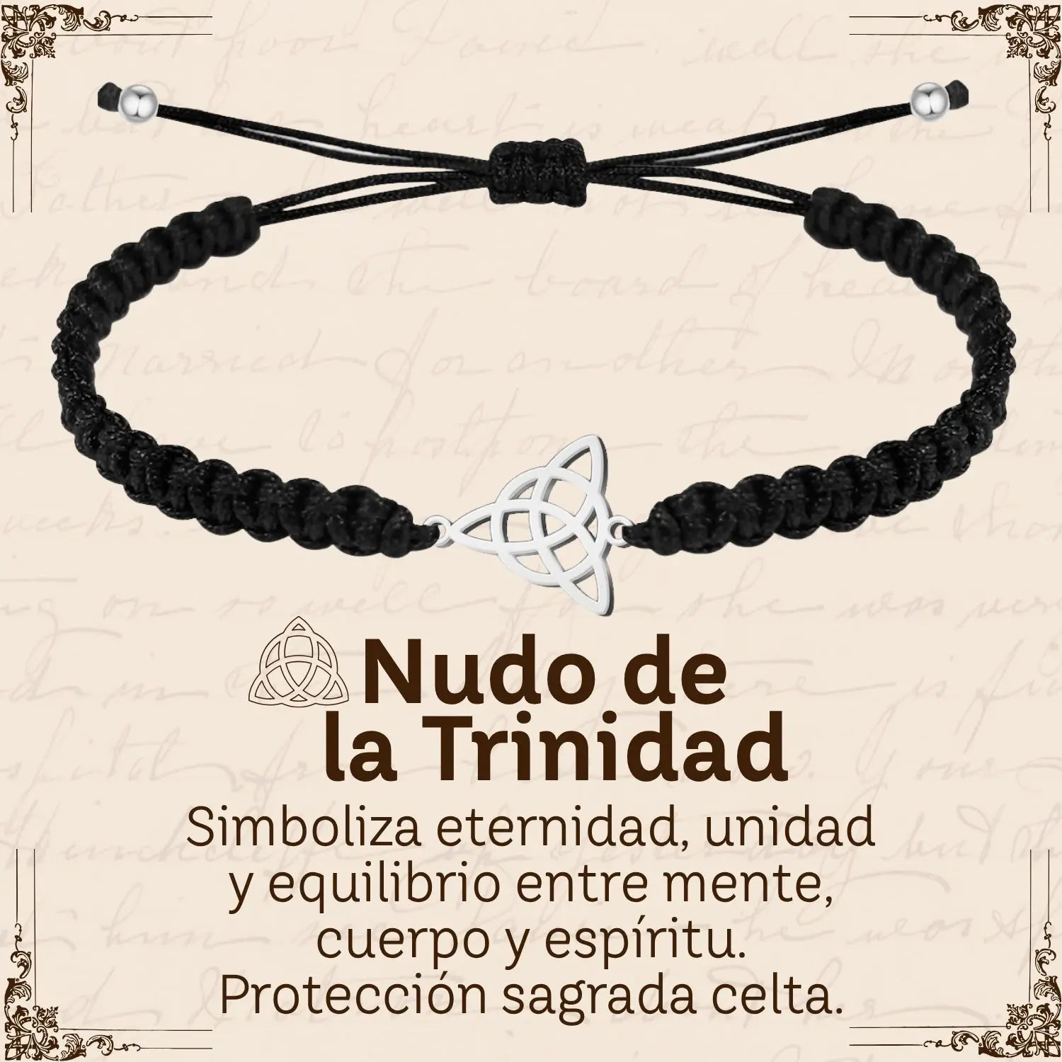 Pulsera Hilo Destino Hecho a Mano 🧵 con Amuleto de Suerte y Protección 🍀 en Acero Inoxidable 💎 - cotigo