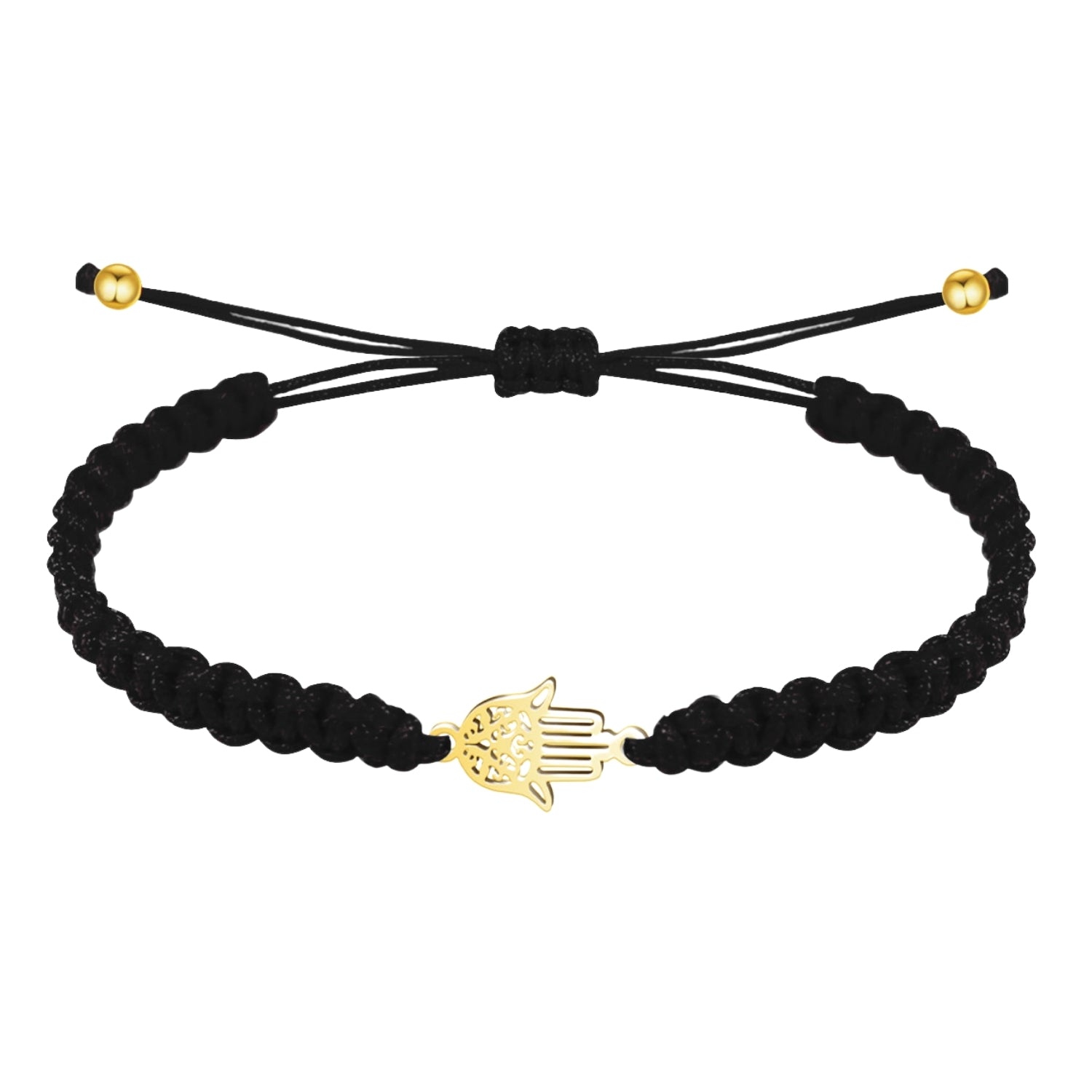 Pulsera Hilo Encerado con Mano de Fátima