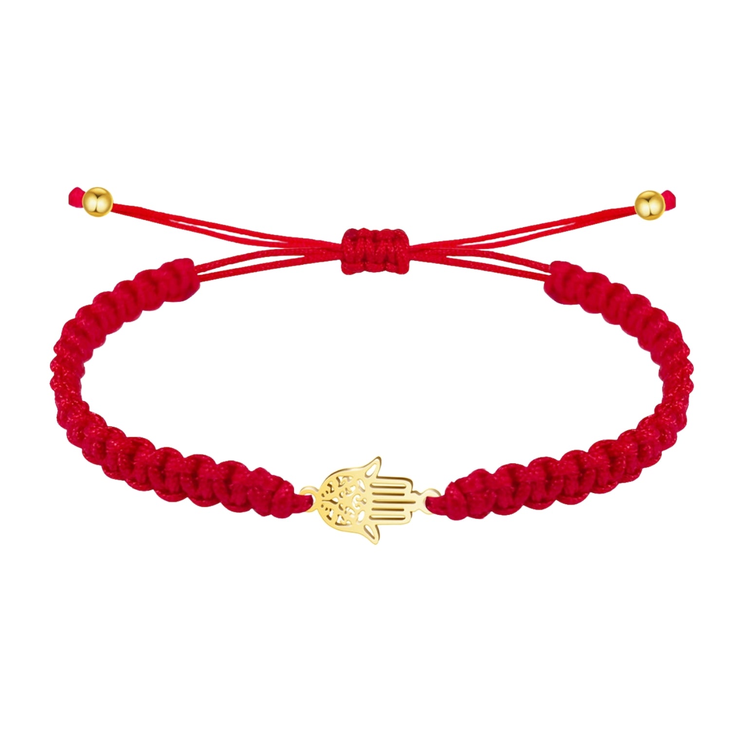 Pulsera Hilo Encerado con Mano de Fátima