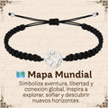 Pulsera Hilo Destino Hecho a Mano 🧵 con Amuleto de Suerte y Protección 🍀 en Acero Inoxidable 💎 - cotigo