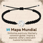 Pulsera Hilo Destino Hecho a Mano 🧵 con Amuleto de Suerte y Protección 🍀 en Acero Inoxidable 💎 - cotigo