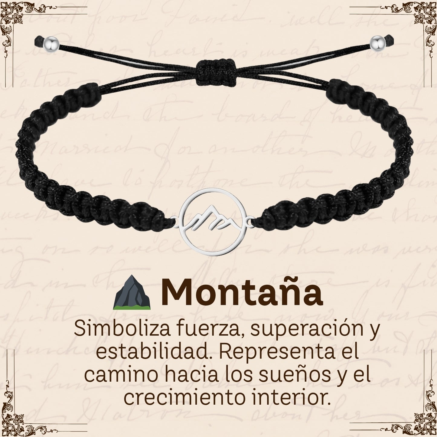 Pulsera Hilo Destino Hecho a Mano 🧵 con Amuleto de Suerte y Protección 🍀 en Acero Inoxidable 💎