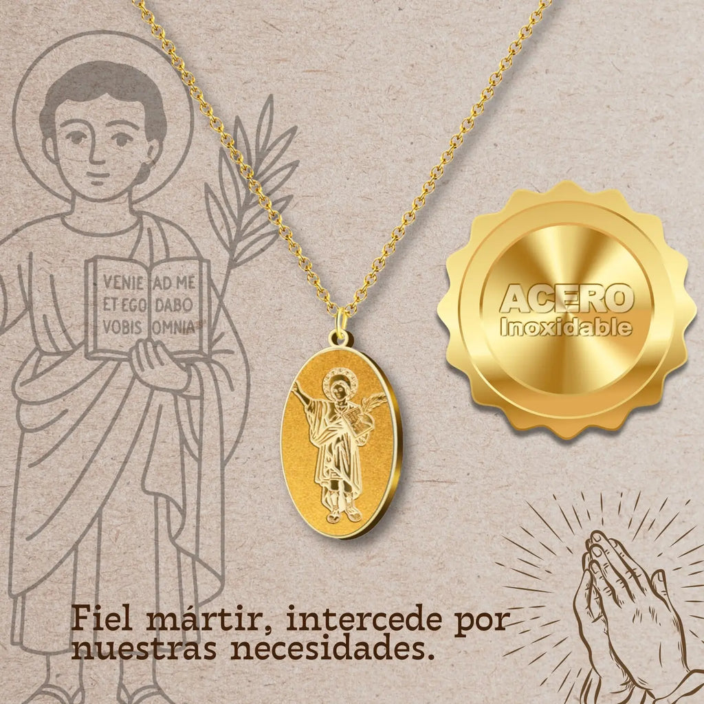 Colgante Acero SAN PANCRACIO color Dorado - cotigo