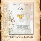 Anillo Cruz de Caravaca Ajustable en Acero Dorado - cotigo