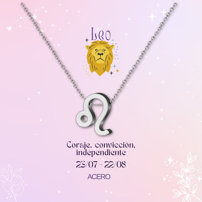 ✨Collar Zodíaco en acero inoxidable + Tarjeta con significado 💌 ¡Incluye pulsera 7 nudos y caja de regalo! 🎁✨