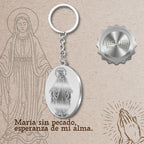 Llavero Medalla Milagrosa en Acero Inoxidable - cotigo