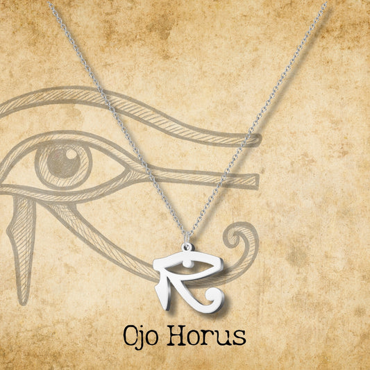 Colgante Ojo horus Acero Plateado
