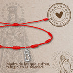 Pulsera 7 Nudos Virgen de los Desamparados Acero Plateado - cotigo