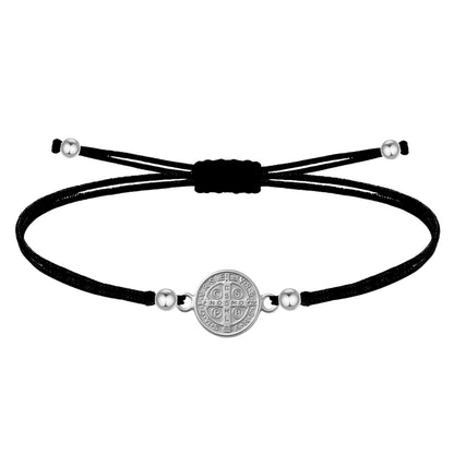 Pulseira Fio Encerado Vermelho-SanBenito Dourado