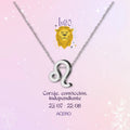 Collar Zodíaco Leo Acero Color Plateado