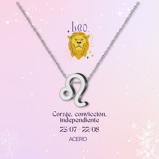 ✨Collar Zodíaco en acero inoxidable + Tarjeta con significado 💌 ¡Incluye pulsera 7 nudos y caja de regalo! 🎁✨