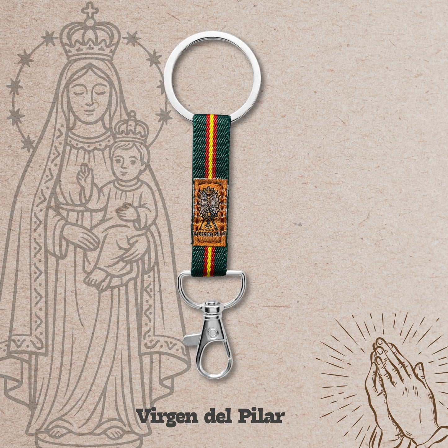 Llavero Virgen del Pilar - Guardia Civil