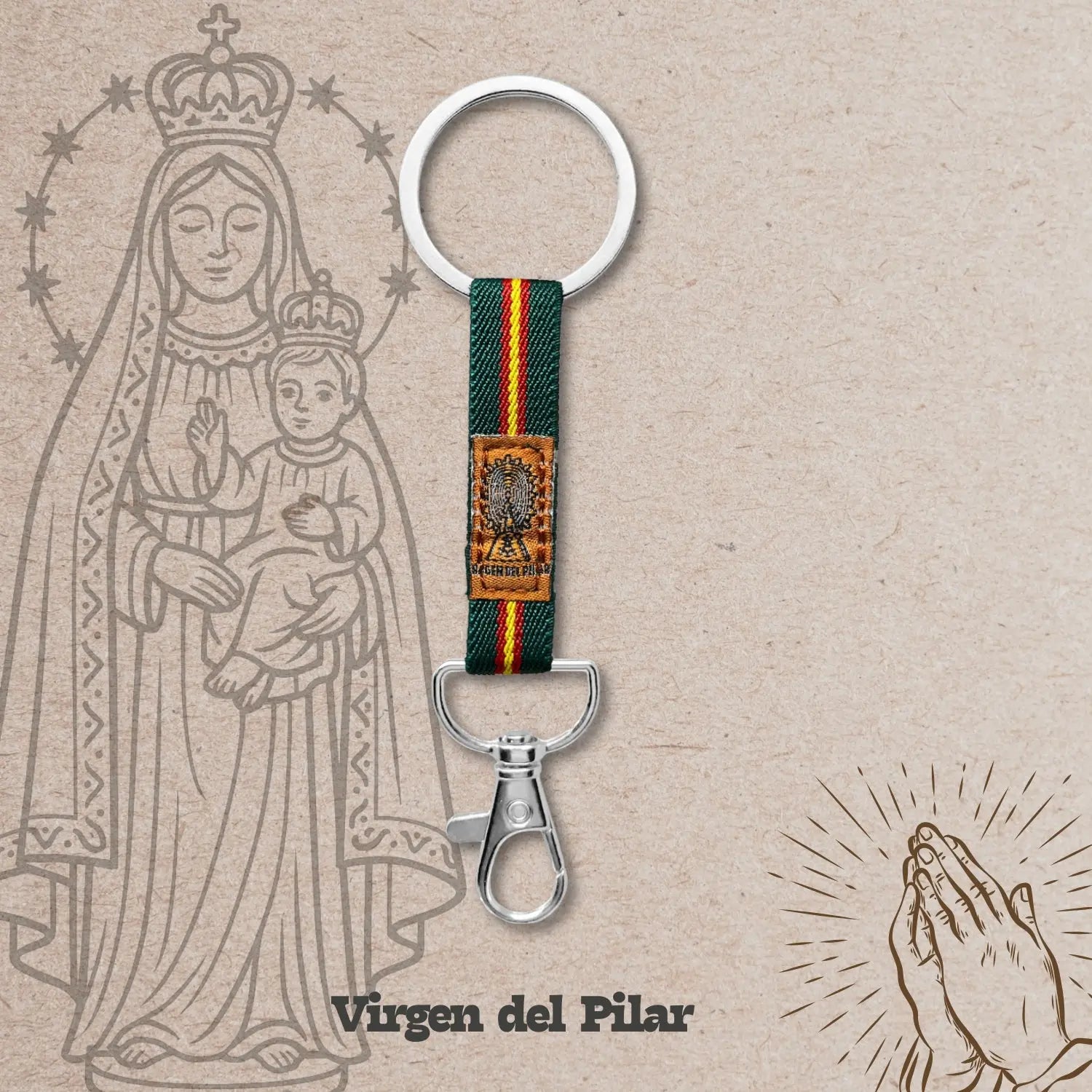 Llavero Virgen del Pilar "Edición Guardia Civil" - cotigo