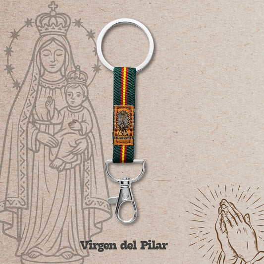 Llavero Virgen del Pilar - Guardia Civil