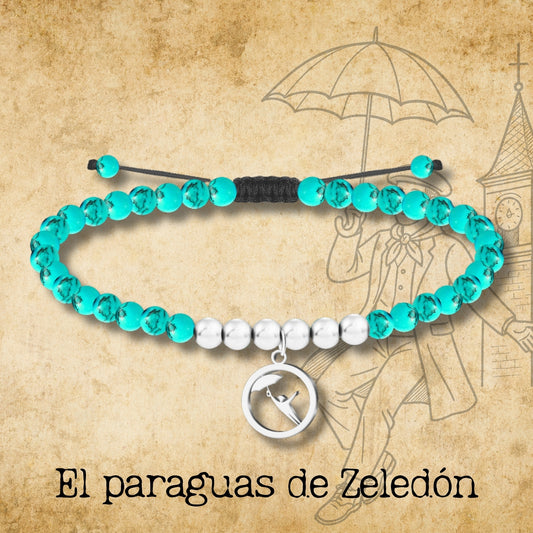 Pulsera tuquesa -El paraguas de Zeledón -Plateado