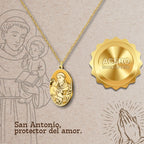 Colgante Acero SAN ANTONIO color Dorado - cotigo
