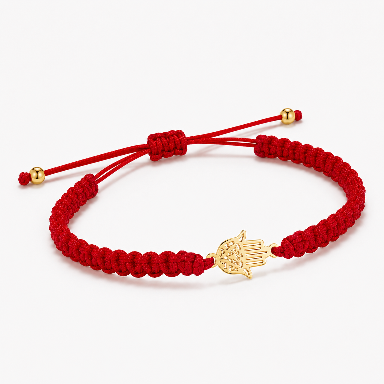Pulsera Hilo Encerado con Mano de Fátima