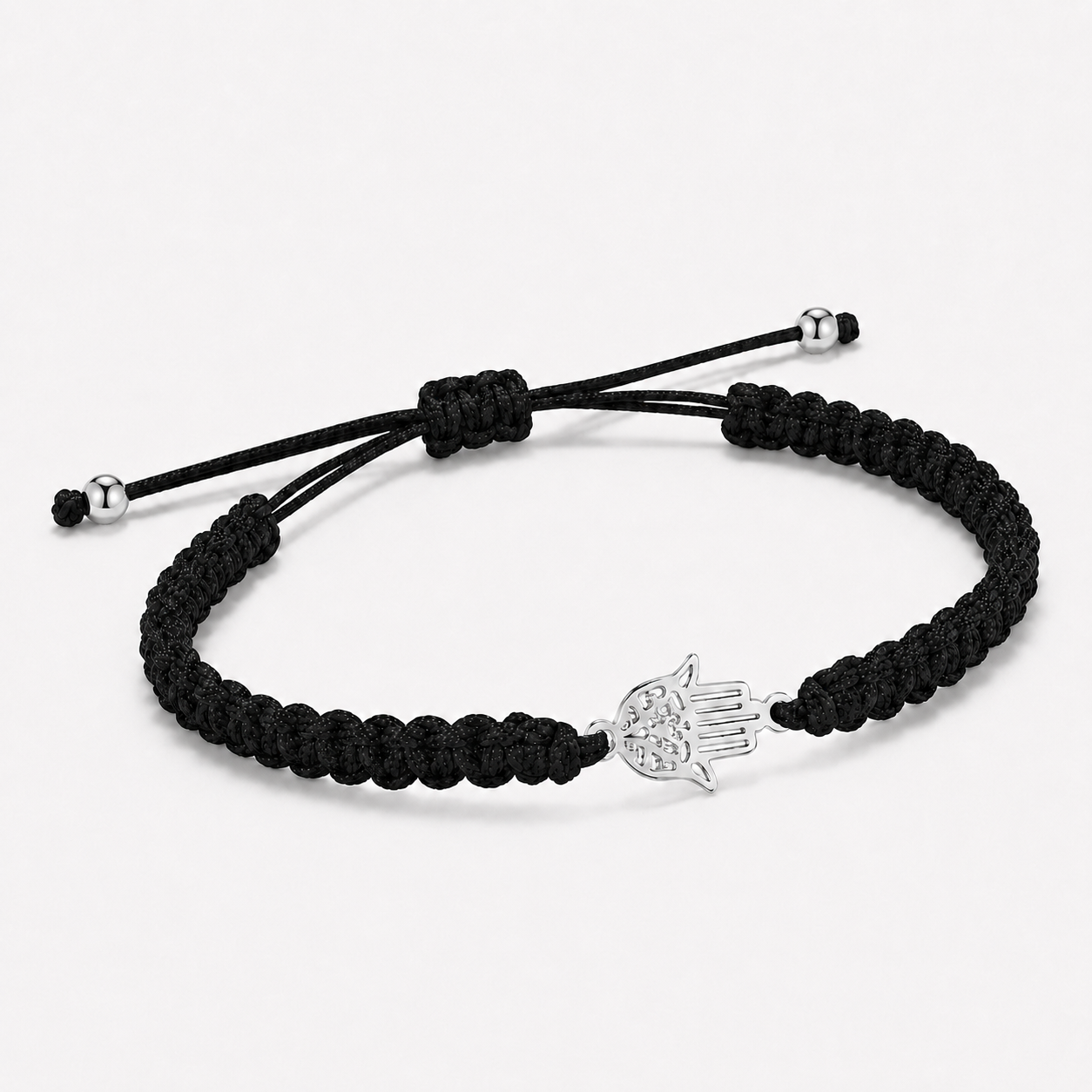 Pulsera Hilo Encerado con Mano de Fátima