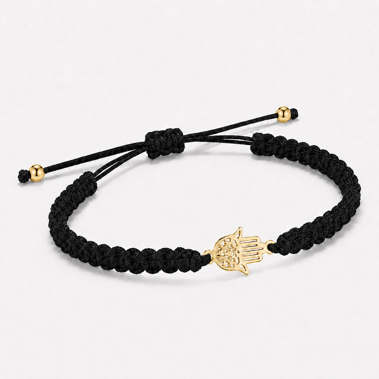 Pulsera Hilo Encerado con Mano de Fátima