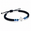 Pulsera Hilo con Nudo de Bruja y Ojos Turcos