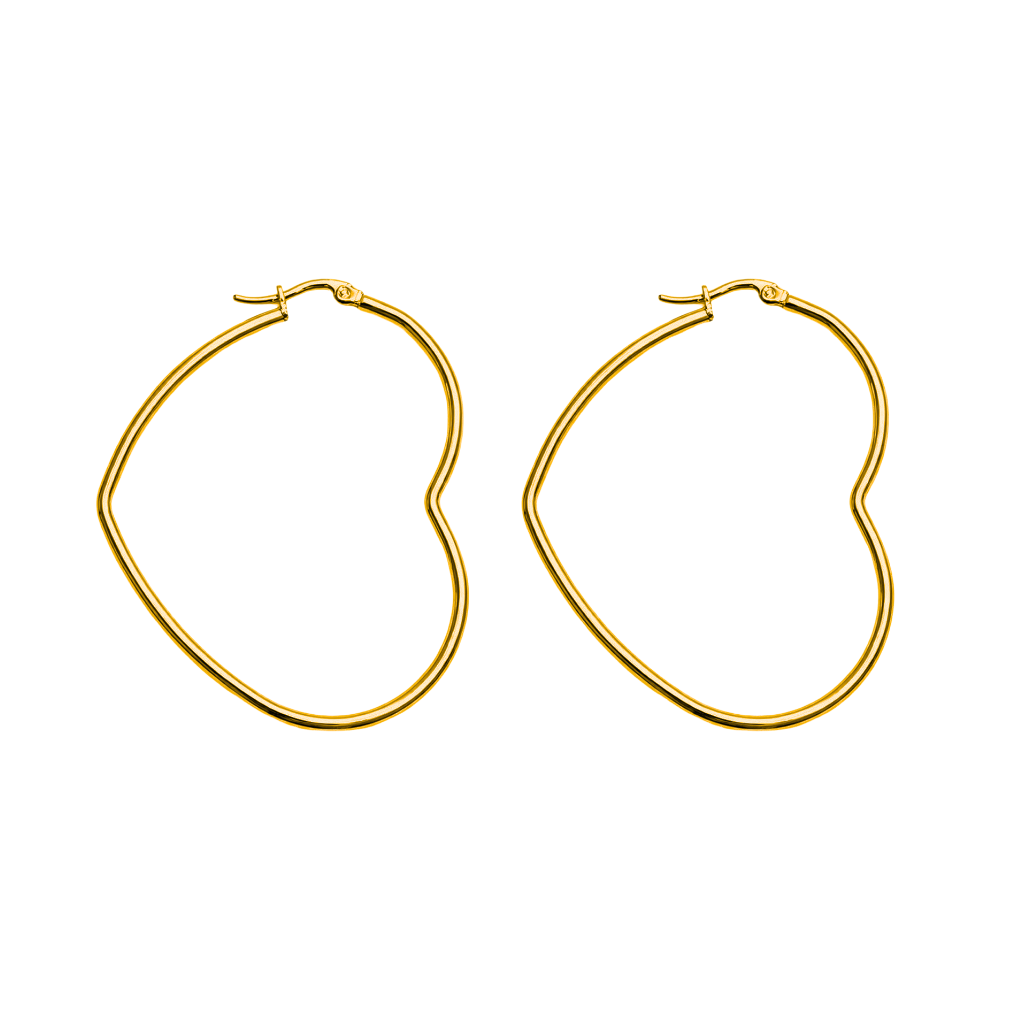 Aros Corazón de Acero Inoxidable