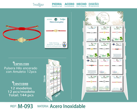 Pulsera Hilo encerado con Amuleto